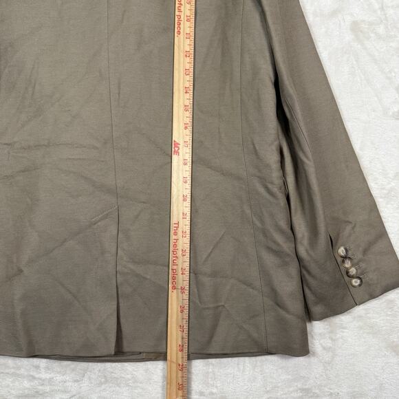 JOSEPH Jaden Twill Blazer Jacket FR42 US Large Lined Double-Breasted Beige - Picture 7 of 10